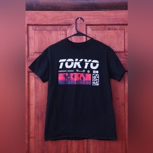Black Graphic T Shirt Tokyo Bowery Supply Size M